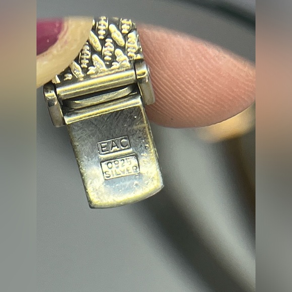 Omega DeVille Quartz made of SOLID 0925 STERLING SILVER and gold plated - Picture 10 of 17